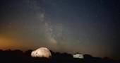 WilderMe geodomes glamping - starry night, Kingsand, Cornwall