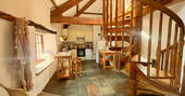 Great Burrow Cottage open plan kitchen