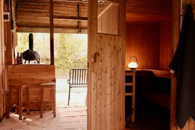 Great Burrow Cottage sauna