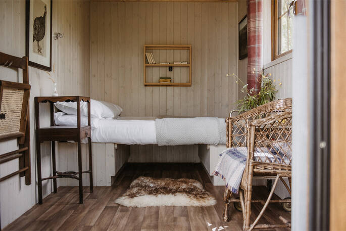 Bed in hut