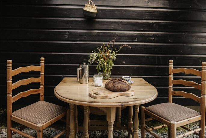 Table in kitchenette