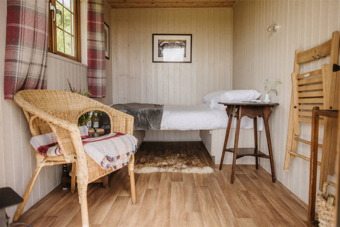 Bed in hut