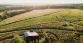 Arial view of hut