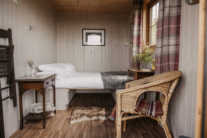 Bed in hut