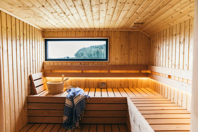 sauna interior