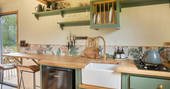 The Heron cabin kitchen, Sturminster Newton, Dorset