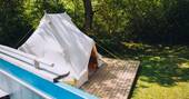 Bell tent from above