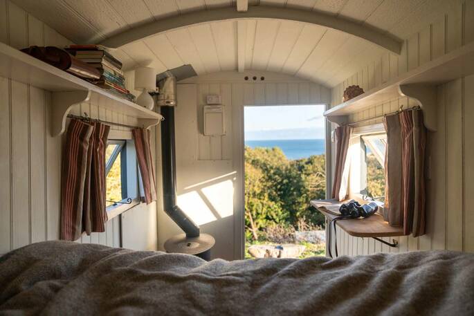 Sea view from the bed