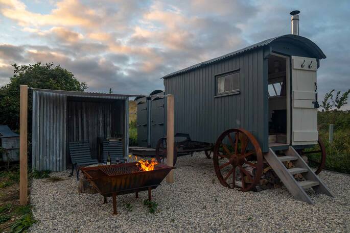 The Shepherds hut at the Old Quarry