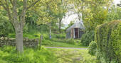 yurt from garden