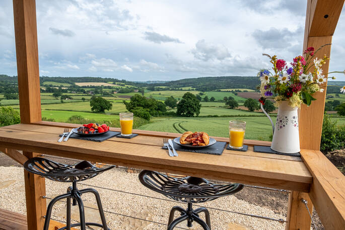 Breakfast with a view