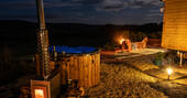 Hot tub at night