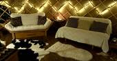 Sofas and fairy lights