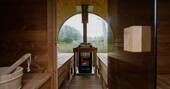 relax in the sauna after a wild swim