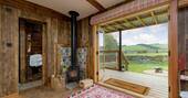 Large  bifold doors leading to the deck