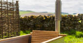 Wood-fired bath tub included in your stay