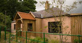 The Artist's House cottage exterior, Wilkieston, Edinburgh, Scotland