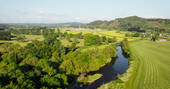 Sunnylea site aerial river shot