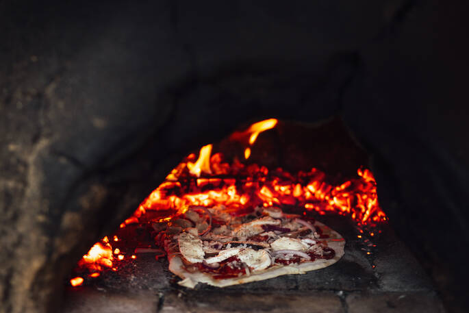 The Sleepout pizza oven