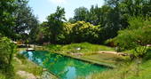 Outside shared pool at Le camp in France 