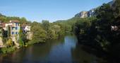 The beautiful town of Saint Antonin Noble Val near Le Camp in France