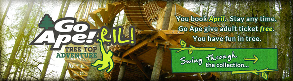 Go Ape-ril! One monkey free with every booking